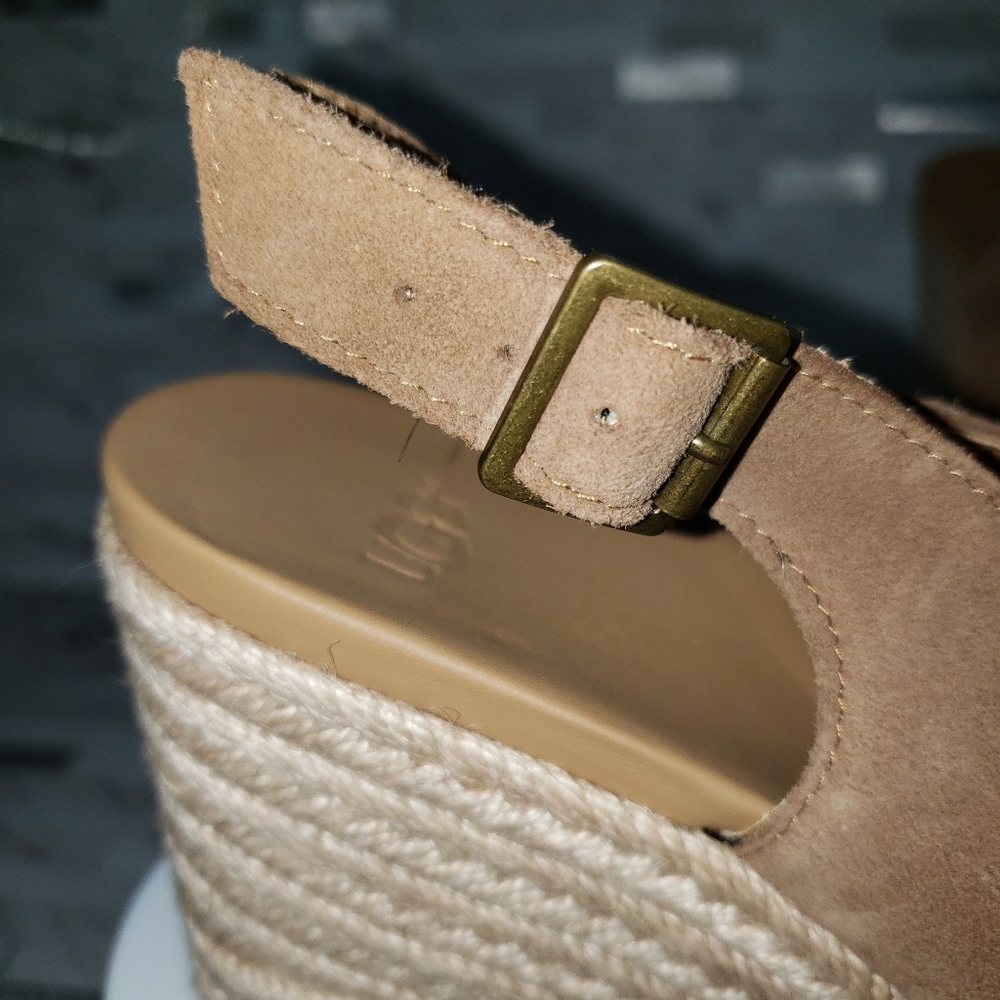 Ugg Camilla Suede Bow Espadrille Sandal - Picture 10 of 13